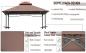 Preview: grillpavillon-gartenzelt-grill-pavillon-balkonpavillon-mit-ablagen-flammhemmendes-doppeldach-kaffeebraun-245x148x252cm