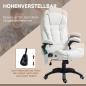 Preview: buerosessel-massagefunktion-massagestuhl-hoehenverstellbar-weiss-67x74x107-116cm