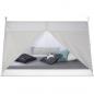 Preview: Kinderbett mit Matratze TIPI - Jugendbett weiss grau Holzbett Kinderzimmer Stoff Bettkasten, 90x200 cm