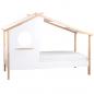 Preview: Hausbett Weiss Kinderbett Kinderhaus Bettkasten Holzbett Holz, 90x200 cm