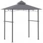 Preview: grillpavillon-gartenzelt-grill-pavillon-balkonpavillon-mit-ablagen-flammhemmendes-doppeldach-grau-245x148x252cm