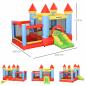 Preview: aufblasbare-huepfburg-mit-rutsche-pool-fuer-3-kinder-burg-mit-geblaese-fuer-3-8-jahre-rot-blau-gruen-280x260x210cm