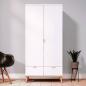 Preview: kleiderschrank-weiss-180-cm-holz-schrank-2-tueren-flurschrank-mehrzweckschrank-180x90x55cm