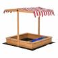 Preview: sandkasten-sandkiste-holz-bodenloses-design-matsch-bereich-fuer-kinder-3-7-jahre-sandkasten-mit-abdeckung-dach-fuer-garten-terrasse-strand-outdoor-gelb-107-5x107-5x110cm