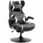 Preview: gamingsessel-gaming-stuhl-integrierte-lautsprecher-neigbare-ruecklehne-schwarz-weiss-69x73x118cm