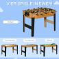 Preview: spieltisch-kicker-tischhockey-tischtennis-billard-107x61x84-5cm-holz-schwarz