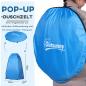 Preview: pop-up-duschzelt-camping-umkleidezelt-wasserfest-himmelblau-120x120x190cm