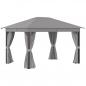 Preview: pavillon-gartenpavillon-4x3m-gartenzelt-festzelt-partyzelt-mit-4x-seitenteile-aluminium-polyester-grau