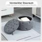 Preview: hocker-mit-stauraum-steppdesign-mit-knoepfen-samtoptik-grau-60x60x40cm