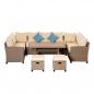 Preview: sitzgruppe-gartenlounge-fuer-10-personen-aus-pe-rattan-6-teilig-inkl-kissen-braun-khaki-blau