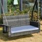 Preview: haengebank-2-sitzer-rattan-gartenschaukel-mit-sitzkissen-haengeschaukel-hollywoodschaukel-schaukelbank-gartenbank-grau-127x65x60cm