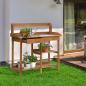 Preview: pflanztisch-gaertnertisch-blumentisch-mit-wanne-garten-tannenholz-natur-117x45x121cm