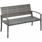 Preview: gartenbank-in-rattanoptik-mit-stahlrahmen-fuer-2-personen-braun-122x60x87cm