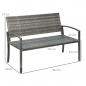 Preview: gartenbank-in-rattanoptik-mit-stahlrahmen-fuer-2-personen-braun-122x60x87cm