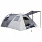 Preview: campingzelt-fuer-4-5-personen-zwei-innenraeume-herausnehmbare-bodenmatte-grau-490x250x185cm