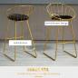 Preview: barhocker-set-kuechenhocker-mit-rueckenlehne-barstuhl-bistrohocker-metall-gold-schwarz-52-5x47x97cm