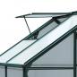 Preview: gewaechshaus-mit-dachfenster-aluminium-treibhaus-190cmx132cmx201cm-gruen-transparent