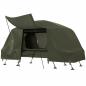 Preview: 2-in-1-campingbett-wasserdichte-zeltplane-verstellbare-metallbeine-bis-180kg-gruen-215x80x125cm