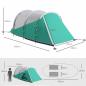 Preview: campingzelt-fuer-4-5-personen-separate-wohn-schlafraeume-gruen-460x260x190cm