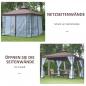 Preview: pavillon-gartenpavillon-mit-moskitonetze-seitenwaende-partyzelt-mit-doppeldach-gartenzelt-festzelt-2-97x2-97m