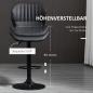 Preview: 2-er-set-barhocker-hoehenverstellbar-kunstleder-stahl-schwarz-48-5x55-5x90-110cm