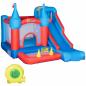 Preview: aufblasbare-huepfburg-fuer-4-kinder-wasserhuepfburg-mit-geblaese-rutsche-pool-kletterwand-trampolin-tragetasche-garten-fuer-kinder-outdoor-wasserrutsche-springburg-3-8-jahren-333x280x210cm