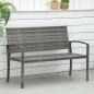 Preview: gartenbank-in-rattanoptik-mit-stahlrahmen-fuer-2-personen-braun-122x60x87cm