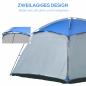 Preview: camping-zelt-8-personen-familienzelt-2-fenster-glasfaser-blau-360x360x200cm