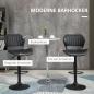 Preview: 2-er-set-barhocker-hoehenverstellbar-kunstleder-stahl-schwarz-48-5x55-5x90-110cm