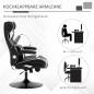 Preview: gamingsessel-gaming-stuhl-integrierte-lautsprecher-neigbare-ruecklehne-schwarz-weiss-69x73x118cm