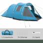 Preview: campingzelt-trekkingzelt-wetterbestaendig-2-raeume-blau-475x264x172cm