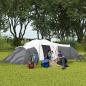 Preview: campingzelt-fuer-6-9-personen-4-raeume-mit-vorzelt-wasserdicht-grau-615x615x225cm