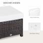 Preview: poly-rattan-hocker-mit-kissen-sitzhocker-braun-cremeweiss-50x50x35cm