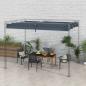 Preview: ersatzdach-fuer-3x2-15m-gartenpavillon-ausziehbar-einfache-montage-polyester-grau