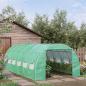 Preview: foliengewaechshaus-polytunnel-6x3x2m-begehbares-gewaechshaus-mit-aufrollbar-abdeckungen-folientunnel-treibhaus-uv-schutz-stahlrohr-gruen