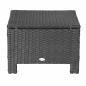 Preview: poly-rattan-hocker-mit-kissen-sitzhocker-schwarz-cremeweiss-50x50x35cm