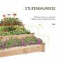 Preview: hochbeet-3-stufige-gartenbeet-pflanzenbeet-kraeuterbeet-blumentreppe-fuer-balkon-garten-natur-tannenholz-124x124x56cm