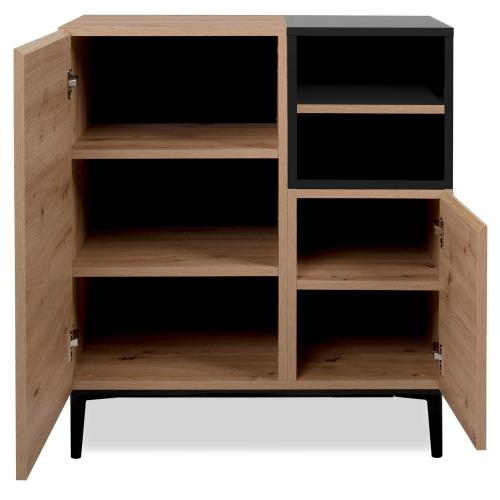 sideboard-kommode-eiche-holz-in-natur-schwarz-wohnzimmerschrank-80x90x40cm