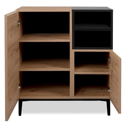 sideboard-kommode-eiche-holz-in-natur-schwarz-wohnzimmerschrank-80x90x40cm