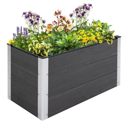 hochbeet-pflanzkasten-blumenkuebel-blumenkasten-wetterfest-ohne-boden-grau-wpc-aluminium-100x50x55-5cm