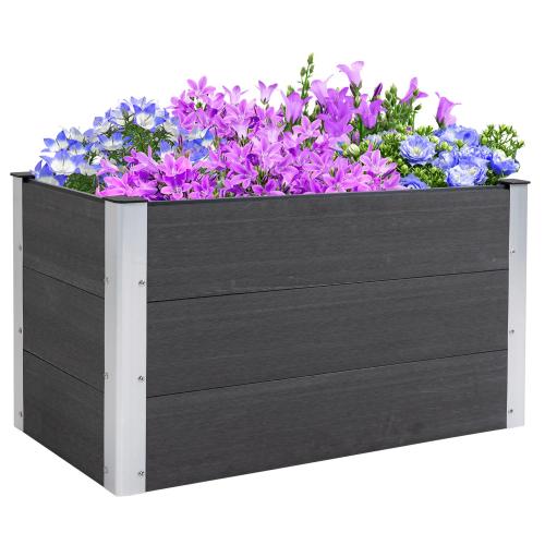 hochbeet-pflanzkasten-blumenkuebel-blumenkasten-wetterfest-ohne-boden-grau-wpc-aluminium-100x50x55-5cm