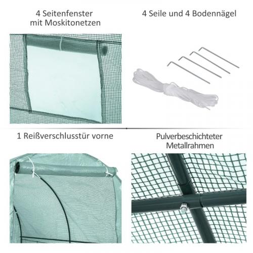 foliengewaechshaus-tomatengewaechshaus-treibhaus-folientunnel-fruehbeet-mit-fenster-gruen-245x200x198cm