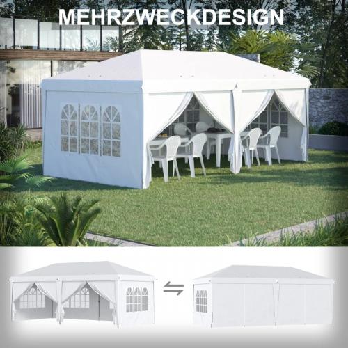 faltpavillon-6x3m-abnehmbare-seitenwaende-grosse-fenster-reissverschlusstueren-stahlrahmen-weiss