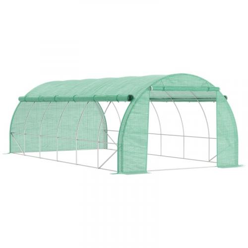 foliengewaechshaus-polytunnel-6x3x2m-begehbares-gewaechshaus-mit-aufrollbar-abdeckungen-folientunnel-treibhaus-uv-schutz-stahlrohr-gruen