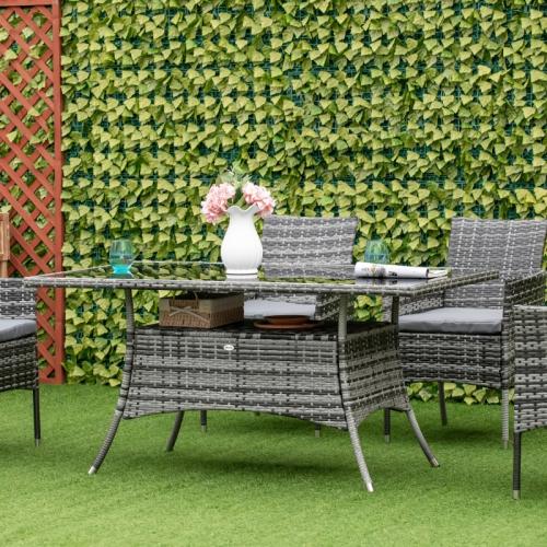 gartentisch-glastisch-esstisch-gartenmoebel-tisch-polyrattan-sicherheitsglas-grau-schwarz-150x85x74cm