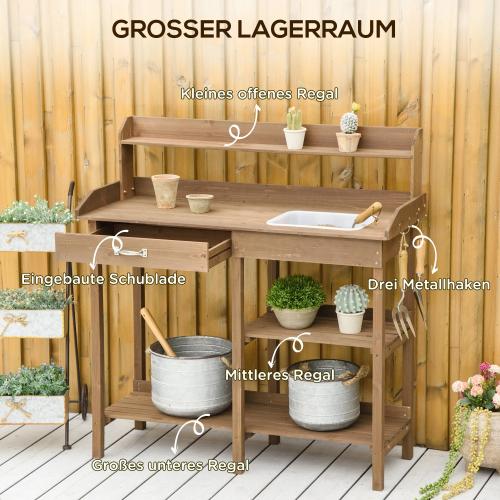 pflanztisch-gaertnertisch-blumentisch-mit-wanne-garten-tannenholz-braun-117x45x121cm