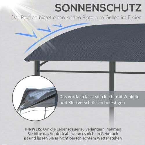 grillpavillon-grillueberdachung-regenschutz-haken-fuer-utensilien-stahlrahmen-grau-215x150x174-220cm