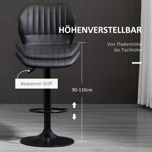 2-er-set-barhocker-hoehenverstellbar-kunstleder-stahl-schwarz-48-5x55-5x90-110cm