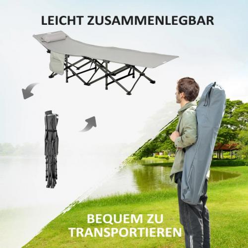 campingbett-klappbar-feldbett-klappbett-mit-kopfkissen-seitentasche-matratze-gaestebett-bis-150kg-belastbar-reisen-outdoor-oxford-hellgrau-188x64-5x53cm