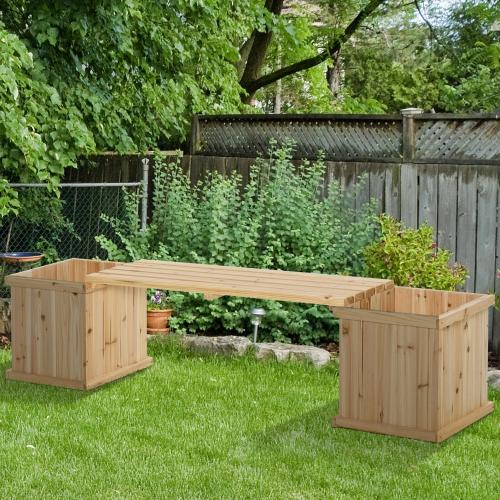 hochbeet-gartenbank-mit-2-pflanzkasten-holz-sitzbank-mit-blumenkasten-garten-holzbank-parkbank-natur-176x38x40cm